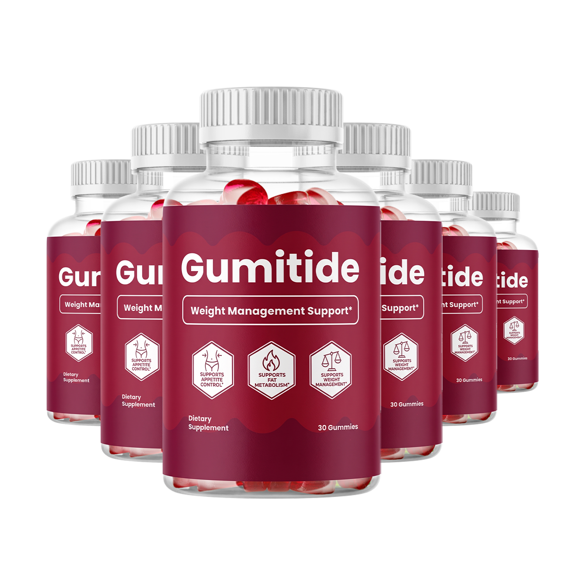 6 Gumitide Bottles